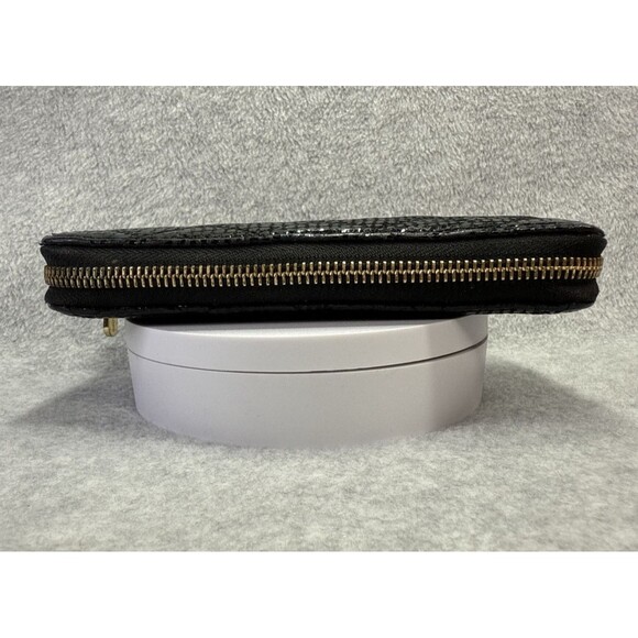 Michael Kors Susannah Black Zip Quilted Continental - No Wrist Strap - Picture 5 of 10